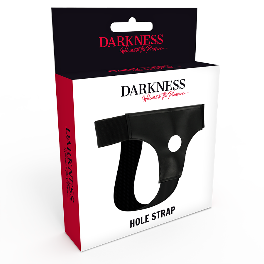 DARKNESS - HARNESS WITH HOLE ONE SIZE - Amore24