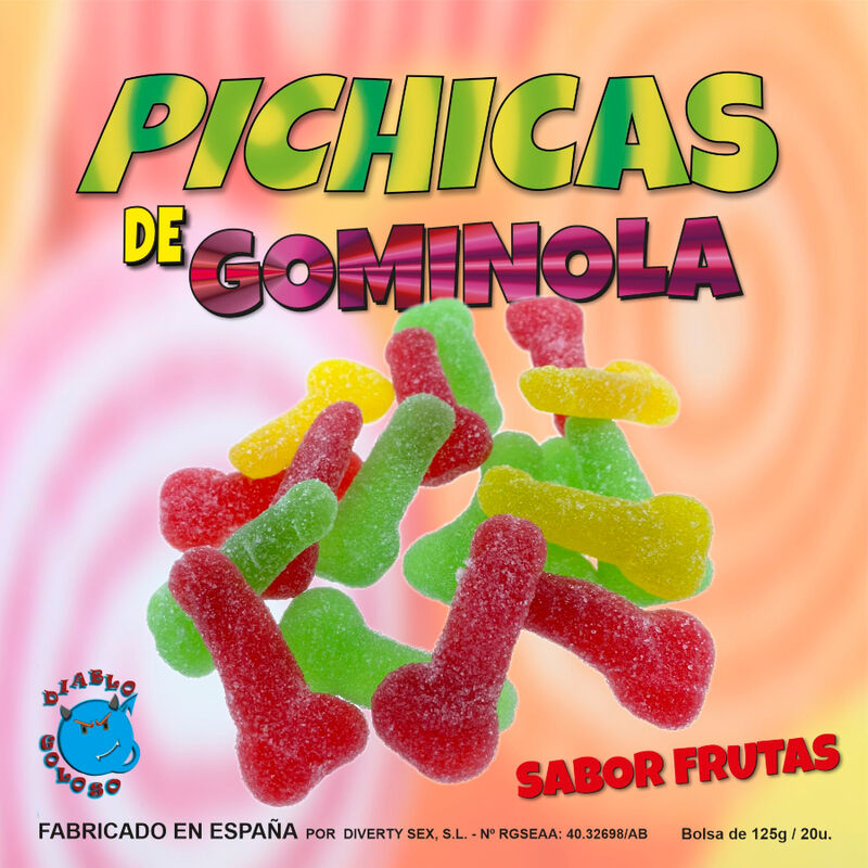 DIABLO GOLOSO - FRUIT GUMMINOL PICHITAS WITH SUGAR - Amore24