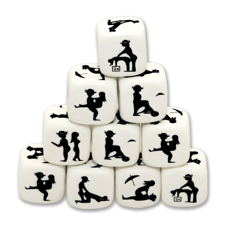 DIABLO PICANTE - WHITE POSING DICE - Amore24