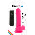 DIVERSIA - FLEXIBLE VIBRATING DILDO PINK 20.5 CM -O- 4.2 CM - Amore24