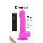 DIVERSIA - FLEXIBLE VIBRATING DILDO PURPLE 20.5 CM -O- 4.2 CM - Amore24
