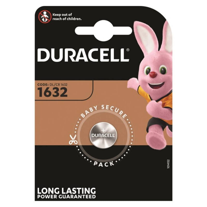 DURACELL - BUTTON BATTERY LITIO CR1632 3V 1 UNIT - Amore24