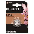 DURACELL - BUTTON BATTERY LITIO CR2430 3V 1 UNIT - Amore24