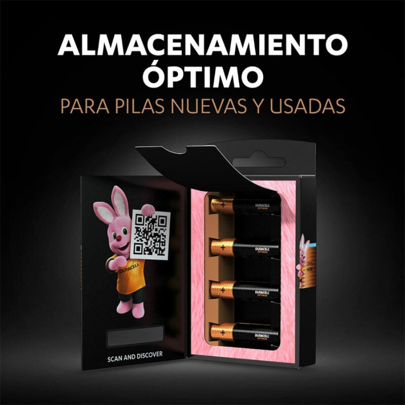 DURACELL - OPTIMUM 200 ALKALINE BATTERY AAA LR03 4 UNIT - Amore24