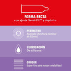 DUREX - SENSITIVE CONTACT TOTAL 12 UNITS - Amore24