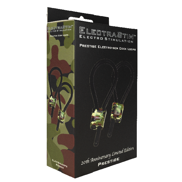 ELECTRASTIM - PRESTIGE ELECTRALOOPS ADJUSTABLE COCK RINGS CAMOUFLAGE - Amore24