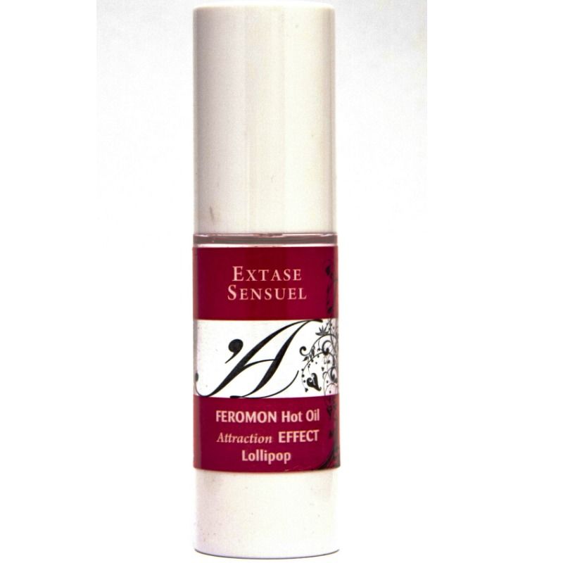 EXTASE SENSUAL - HEATING EFFECT MASSAGE OIL WITH LOLLIPOP PHEROMONES 30 ML - Amore24