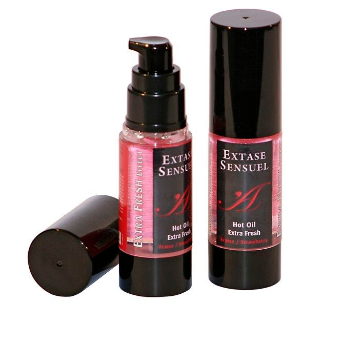 EXTASE SENSUAL - MASSAGE OIL WITH EXTRA FRESH STRAWBERRY EFFECT 30 ML - Amore24