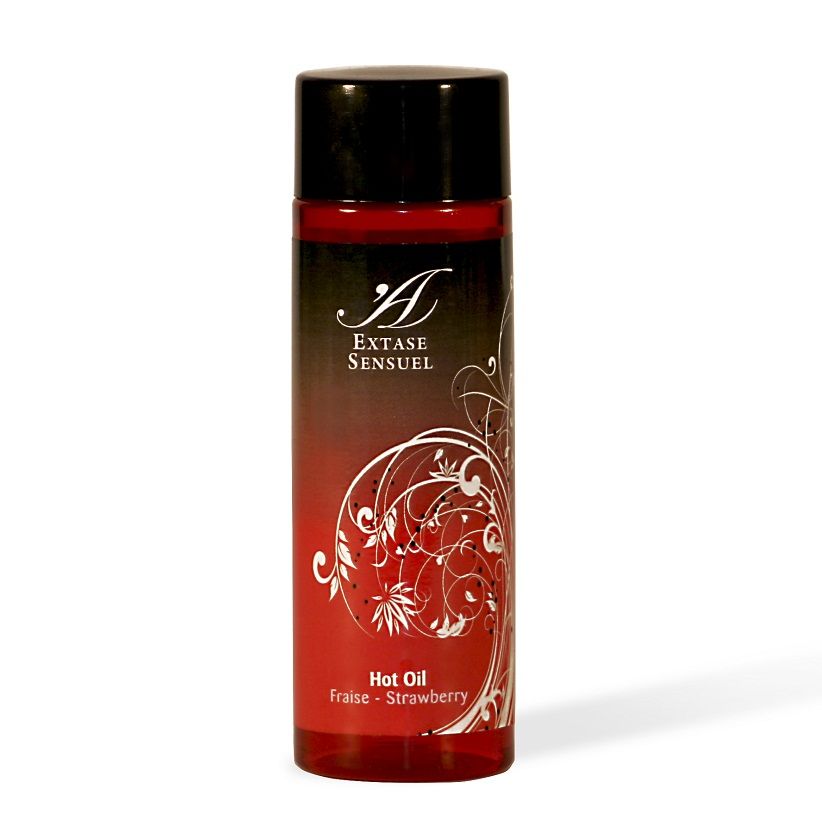 EXTASE SENSUAL - STRAWBERRY HEAT STIMULATING OIL 100 ML - Amore24
