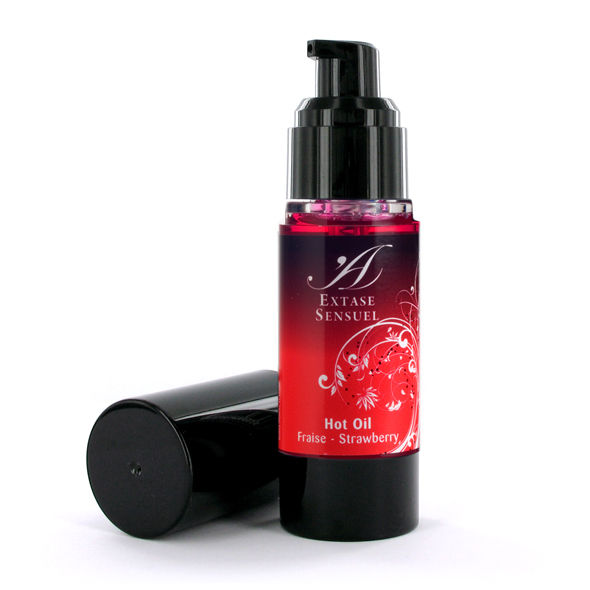 EXTASE SENSUAL - STRAWBERRY HEAT STIMULATING OIL 30 ML - Amore24