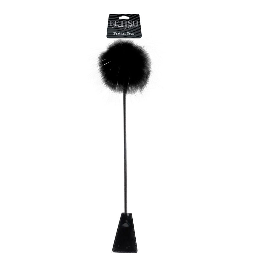 FETISH FANTASY LIMITED EDITION -  BLACK FEATHER CROP - Amore24