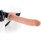 FETISH FANTASY SERIES - SERIES 11 HOLLOW STRAP-ON VIBRATING WITH BALLS 27.9CM FLESH - Amore24