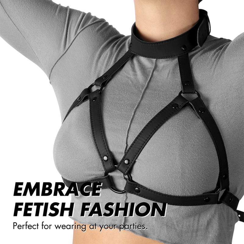 FETISH SUBMISSIVE BONDAGE - ADJUSTABLE CHEST HARNESS - Amore24