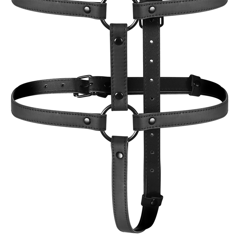 FETISH SUBMISSIVE BONDAGE - ADJUSTABLE HARNESS TORSO AND ARMS - Amore24