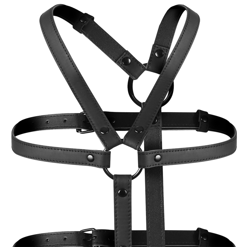 FETISH SUBMISSIVE BONDAGE - ADJUSTABLE HARNESS TORSO AND ARMS - Amore24