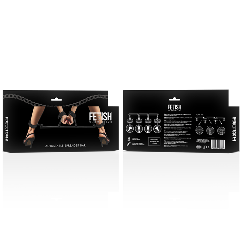 FETISH SUBMISSIVE BONDAGE - ADJUSTABLE SEPARATOR BAR 4 PIECES - Amore24