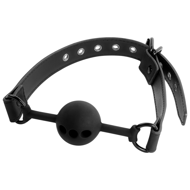 FETISH SUBMISSIVE BONDAGE - BREATHABLE SILICONE BALL GAG - Amore24