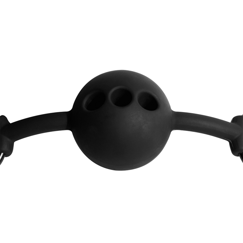 FETISH SUBMISSIVE BONDAGE - BREATHABLE SILICONE BALL GAG - Amore24