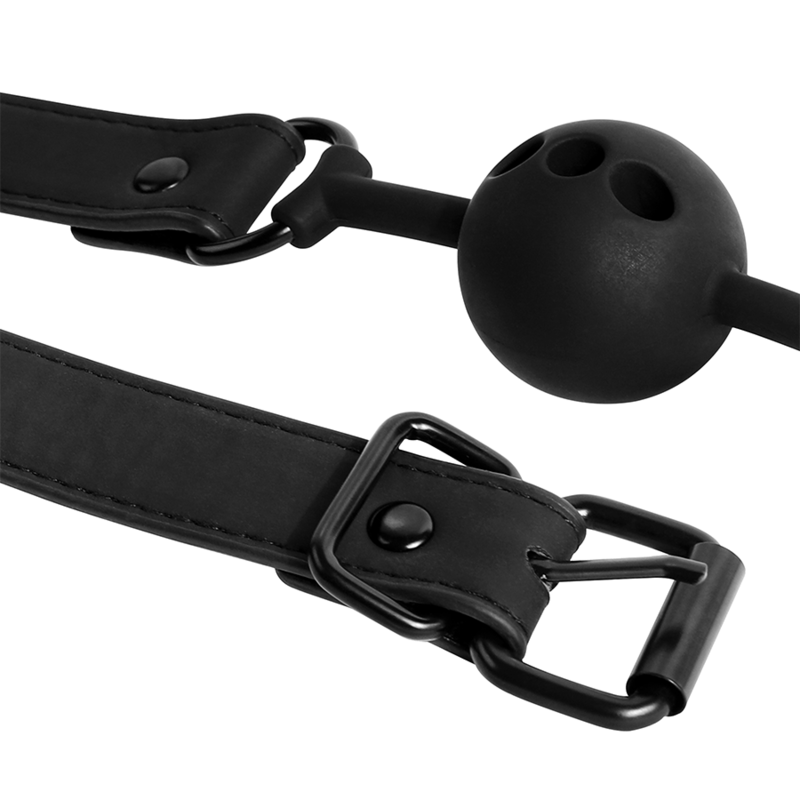 FETISH SUBMISSIVE BONDAGE - BREATHABLE SILICONE BALL GAG - Amore24