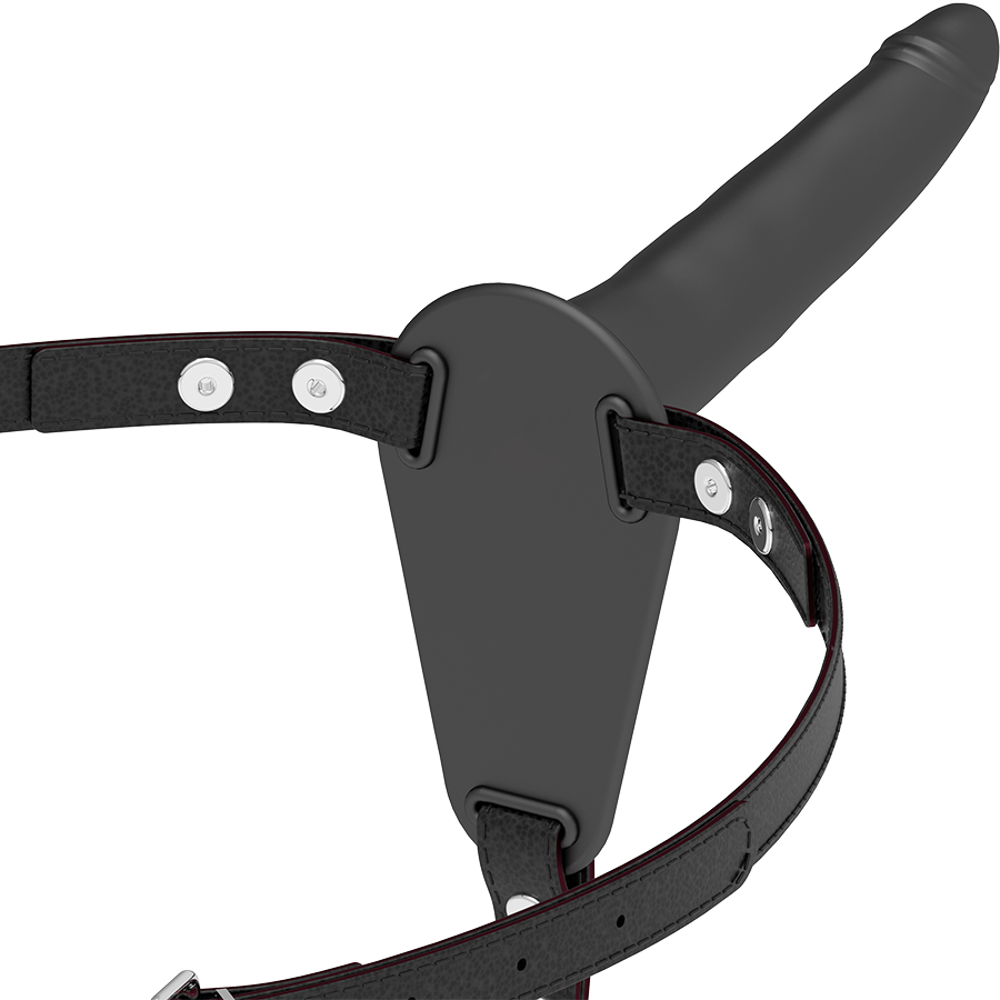 FETISH SUBMISSIVE HARNESS - BLACK SILICONE 15 CM - Amore24