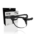FETISH SUBMISSIVE HARNESS - BLACK SILICONE G-SPOT 16 CM - Amore24