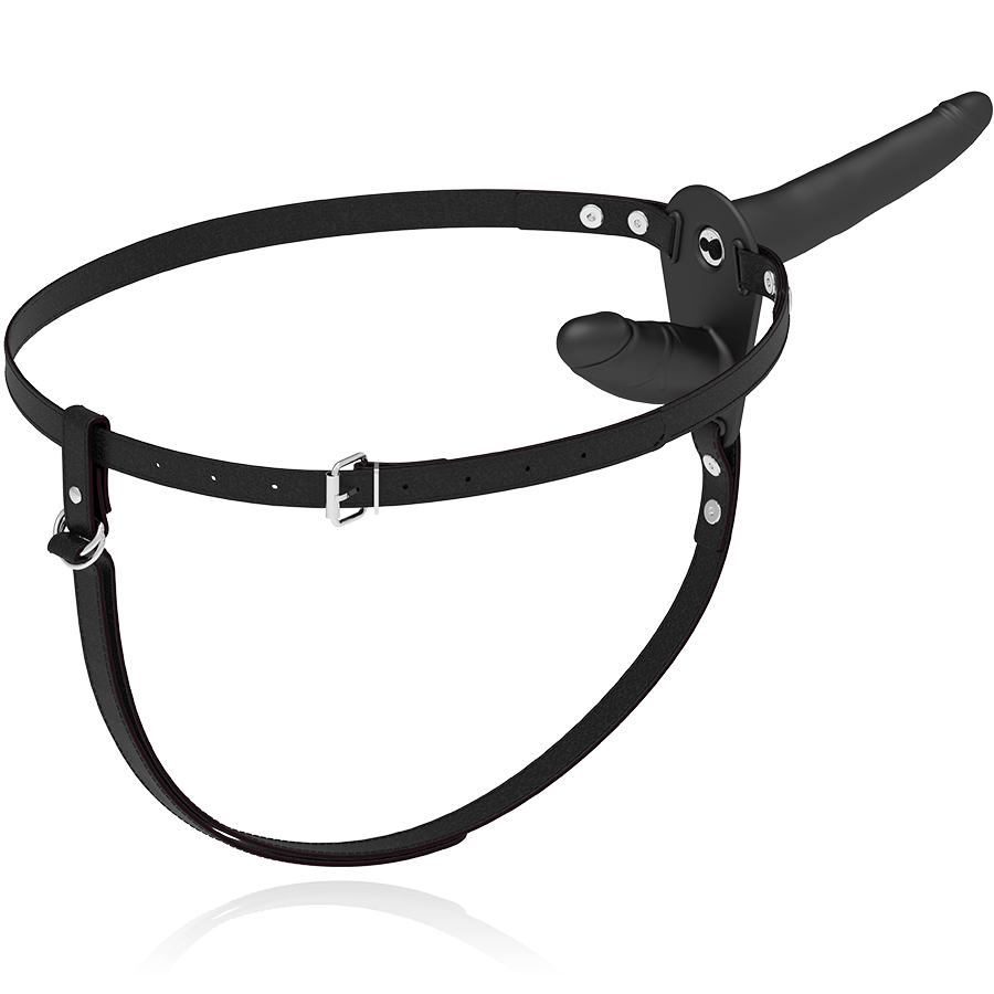 FETISH SUBMISSIVE HARNESS - DOUBLE PENETRATION BLACK VIBRATOR - Amore24