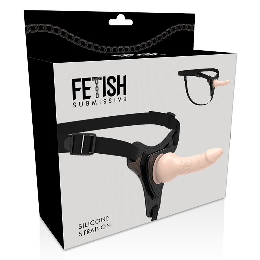 FETISH SUBMISSIVE HARNESS - FLESH REALISTIC SILICONE 16 CM - Amore24