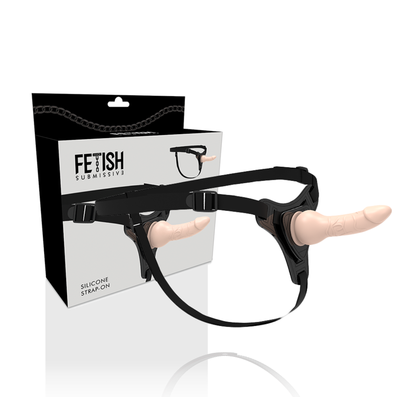 FETISH SUBMISSIVE HARNESS - FLESH REALISTIC SILICONE 16 CM - Amore24