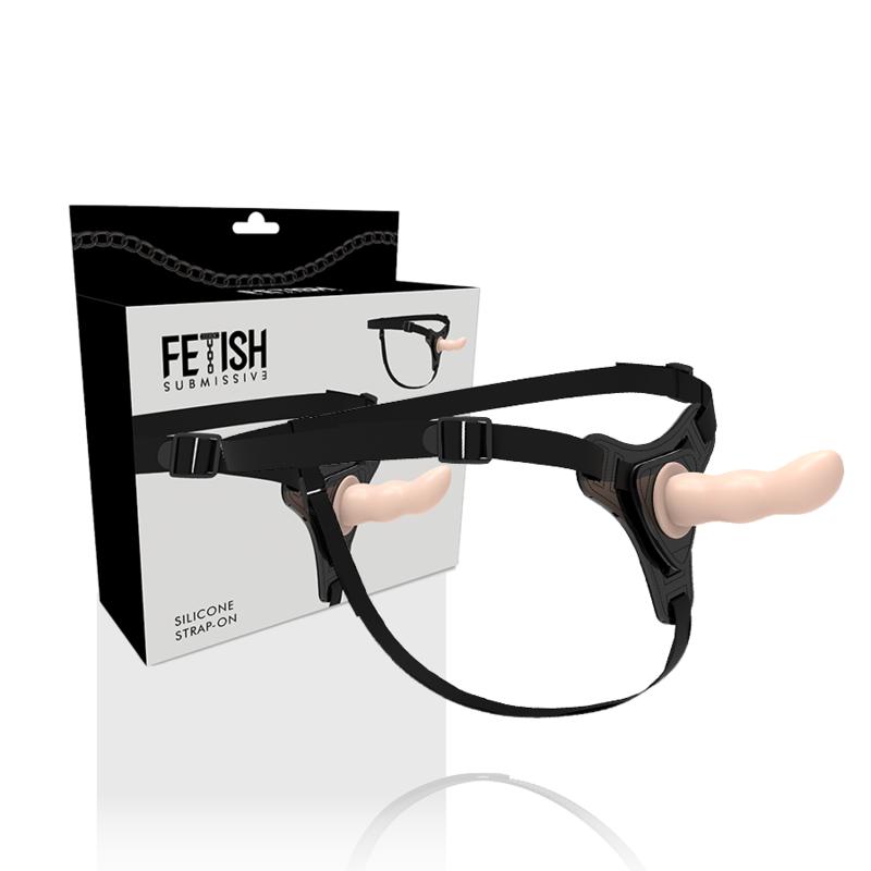 FETISH SUBMISSIVE HARNESS - FLESH SILICONE G-SPOT 12.5 CM - Amore24