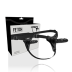 FETISH SUBMISSIVE HARNESS - REALISTIC BLACK SILICONE 15 CM - Amore24