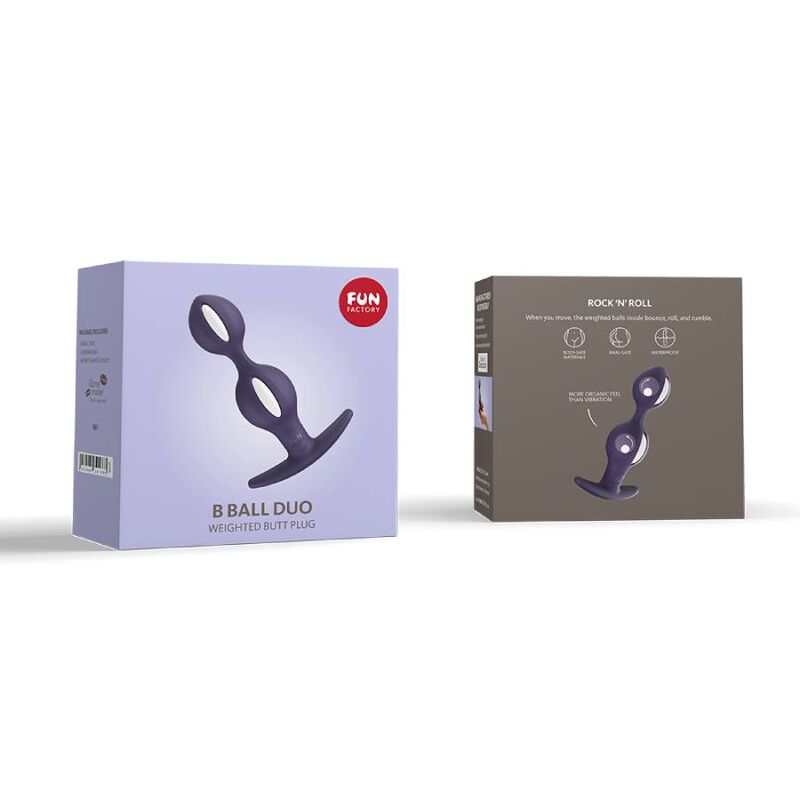 FUN FACTORY - B BALLS DUO WHITE/DARK VIOLET - Amore24