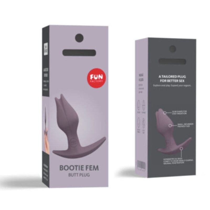 FUN FACTORY - BOOTIE FEM FEMALE BUTT ANAL PLUG DARK TAUP - Amore24