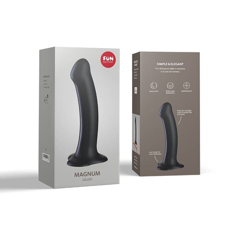 FUN FACTORY - MAGNUM DILDO BLACK - Amore24