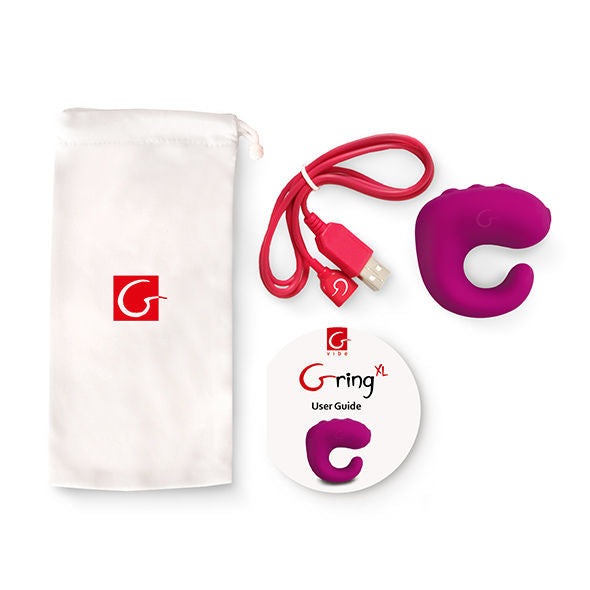 G-VIBE - FUN TOYS GRING VIBRATOR RING XL SWEET RASPBERRY - Amore24