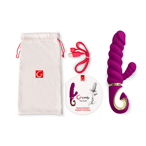 G-VIBE - FUN TOYS RABBIT VIBRATOR GCANDY SWEET RASPBERRY - Amore24