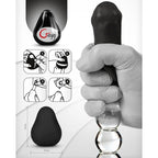 G-VIBE - REUSABLE TEXTURED MASTURBATOR EGG BLACK - Amore24