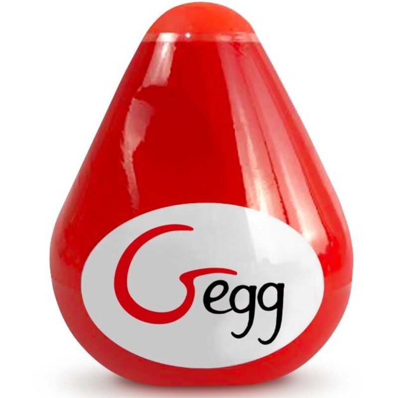 G-VIBE - REUSABLE TEXTURED MASTURBATOR EGG RED - Amore24