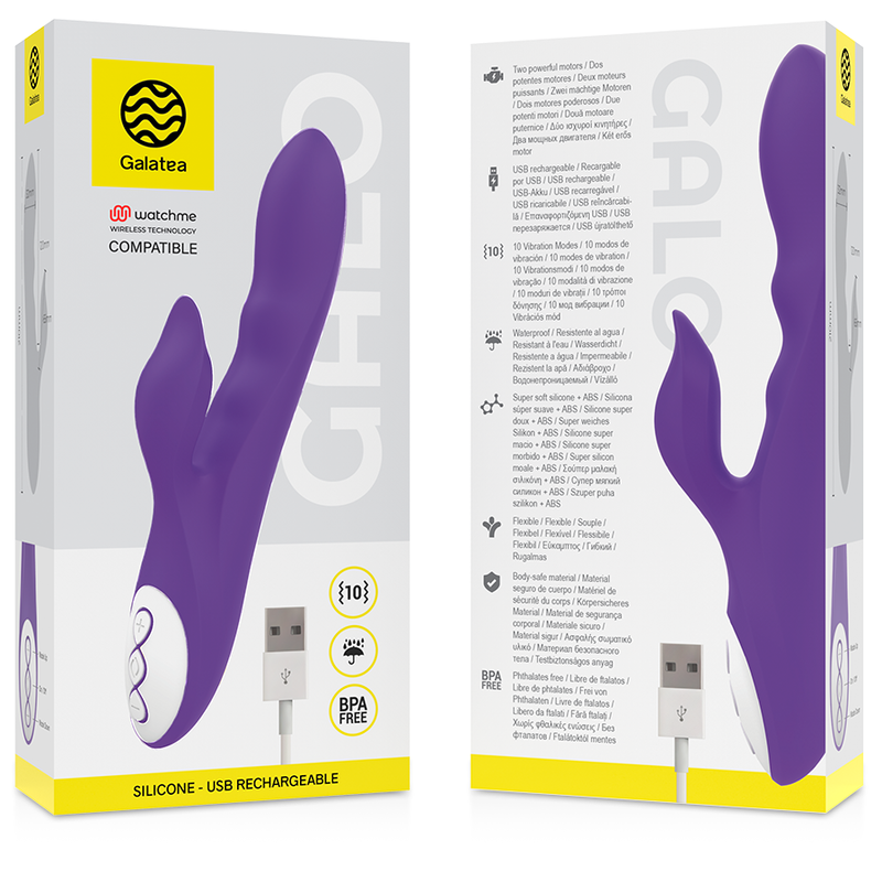GALATEA - GALO LILAC VIBRATOR COMPATIBLE WITH WATCHME WIRELESS TECHNOLOGY - Amore24