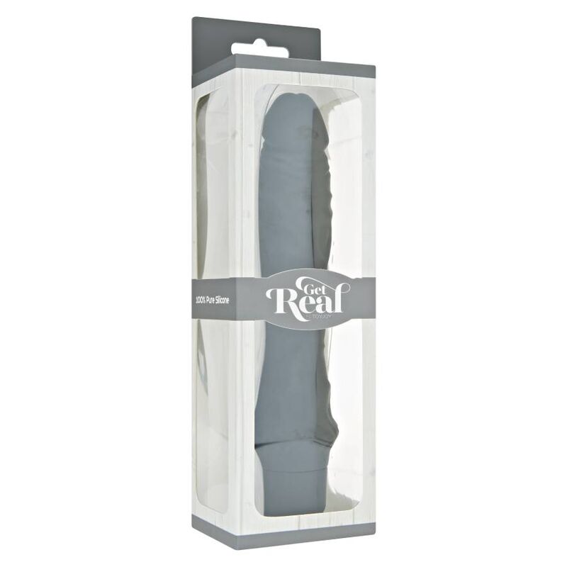 GET REAL - CLASSIC LARGE BLACK VIBRATOR - Amore24