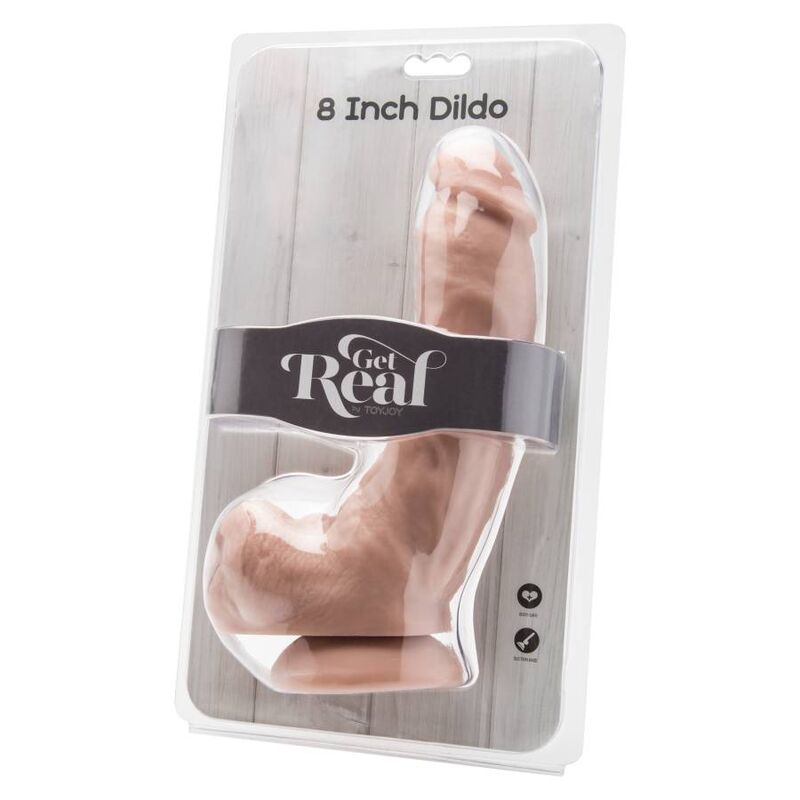 GET REAL - DILDO 20,5 CM WITH BALLS SKIN - Amore24