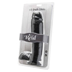 GET REAL - DILDO 25,5 CM WITH BALLS BLACK - Amore24