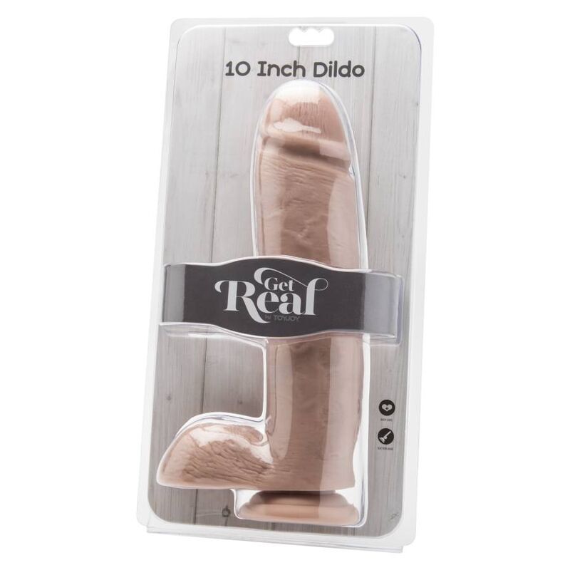 GET REAL - DILDO 25,5 CM WITH BALLS SKIN - Amore24