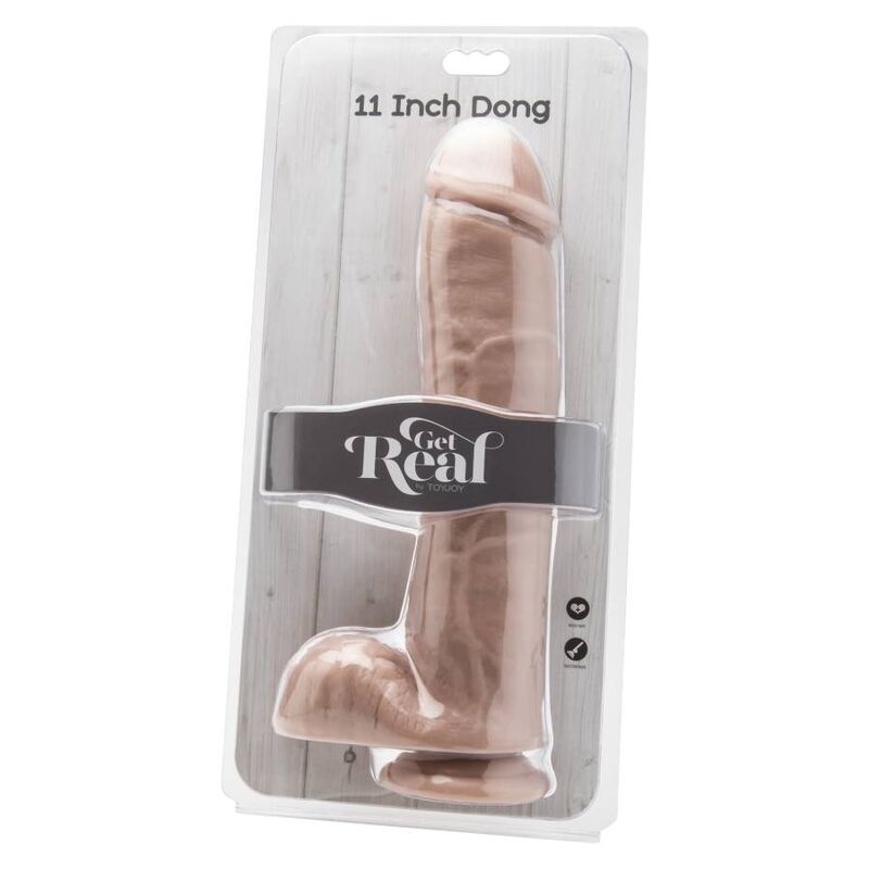 GET REAL - DILDO 28 CM WITH BALLS SKIN - Amore24