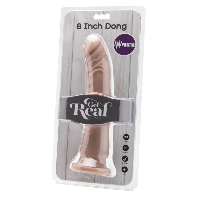 GET REAL - DONG 20,5 CM VIBRATING SKIN - Amore24