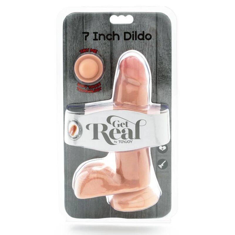 GET REAL - DUAL DENSITY DILDO 12 CM BALLS SKIN - Amore24