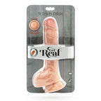 GET REAL - DUAL DENSITY DILDO 25,5 CM BALLS SKIN - Amore24