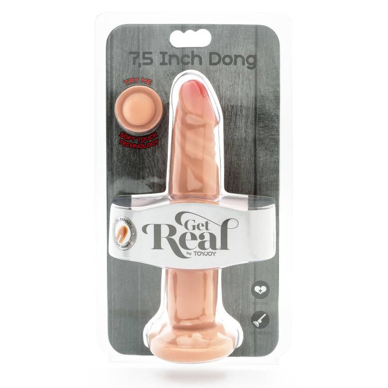 GET REAL - DUAL DENSITY DONG 19 CM SKIN - Amore24