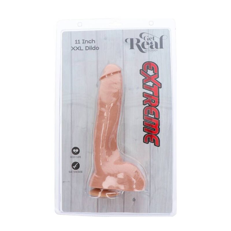 GET REAL - EXTREME XXL DILDO 28 CM SKIN - Amore24