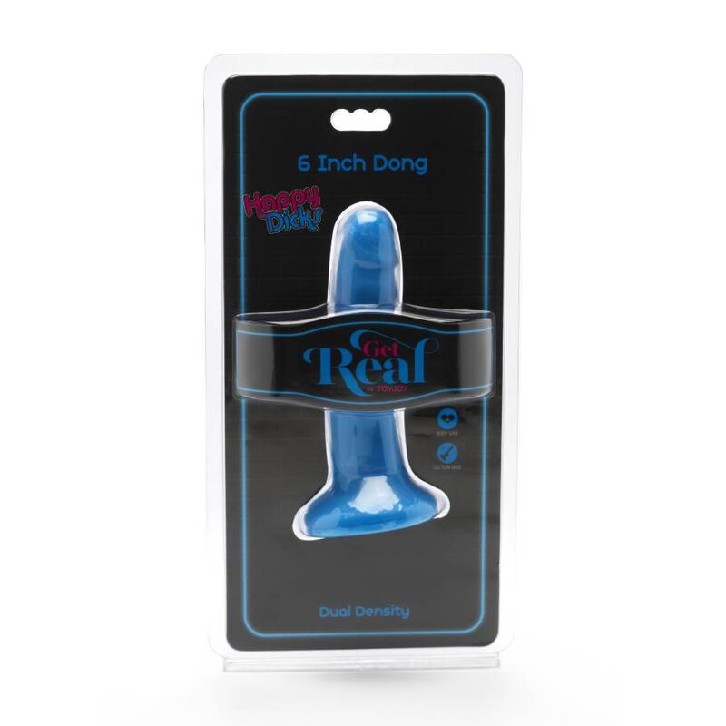 GET REAL - HAPPY DICKS DONG 12 CM BLUE - Amore24
