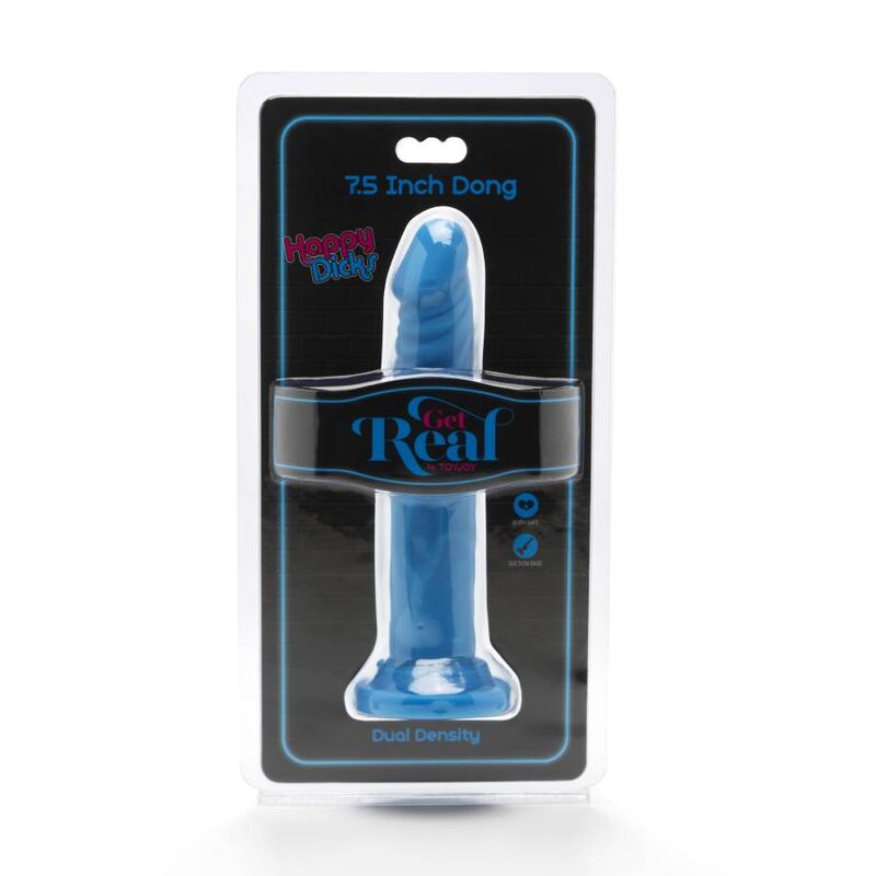 GET REAL - HAPPY DICKS DONG 19 CM BLUE - Amore24